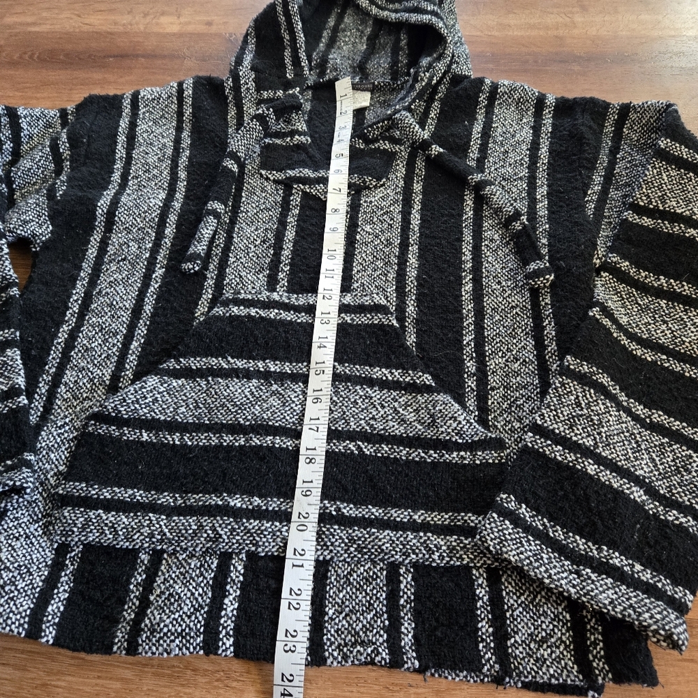 Black and Gray Striped Earthbound Men's Sweater - Picture 3 of 4